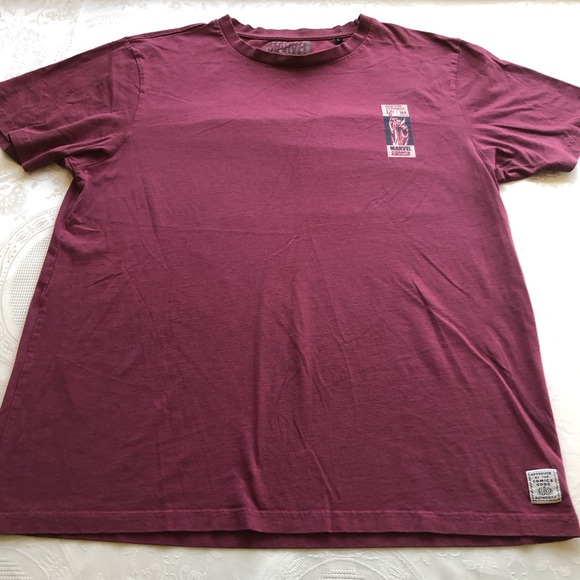 Marvel Comics Group Men’s Size L Burgundy T-Shirt Short Sleeves Graphic Tee - Picture 13 of 15